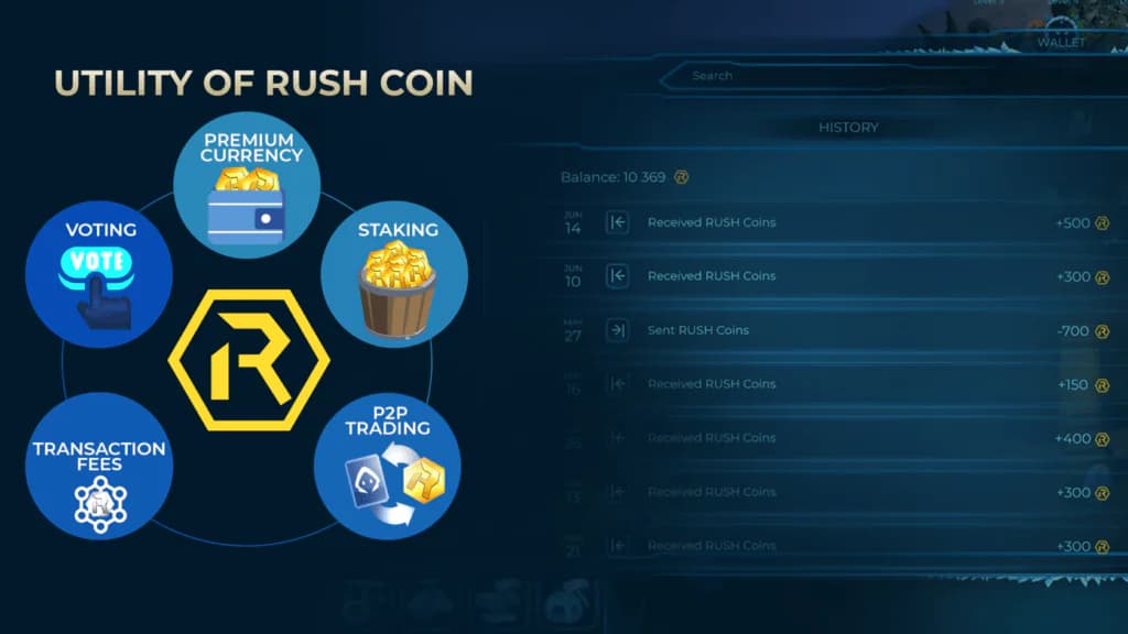 utility of rush coin