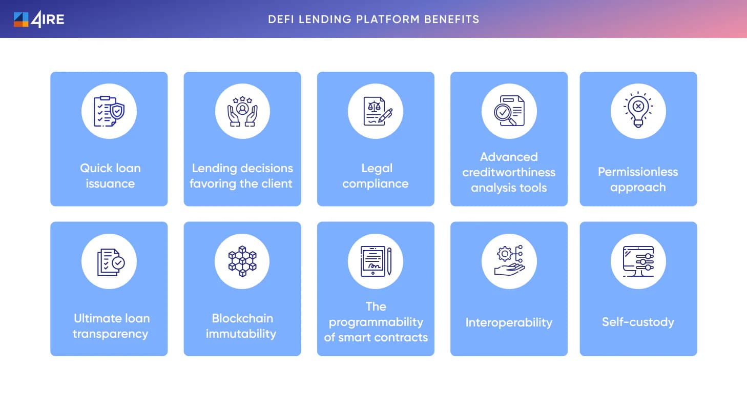 Defi lending platform benefits