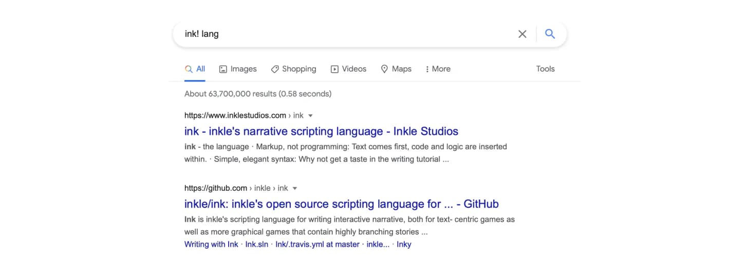 ink language