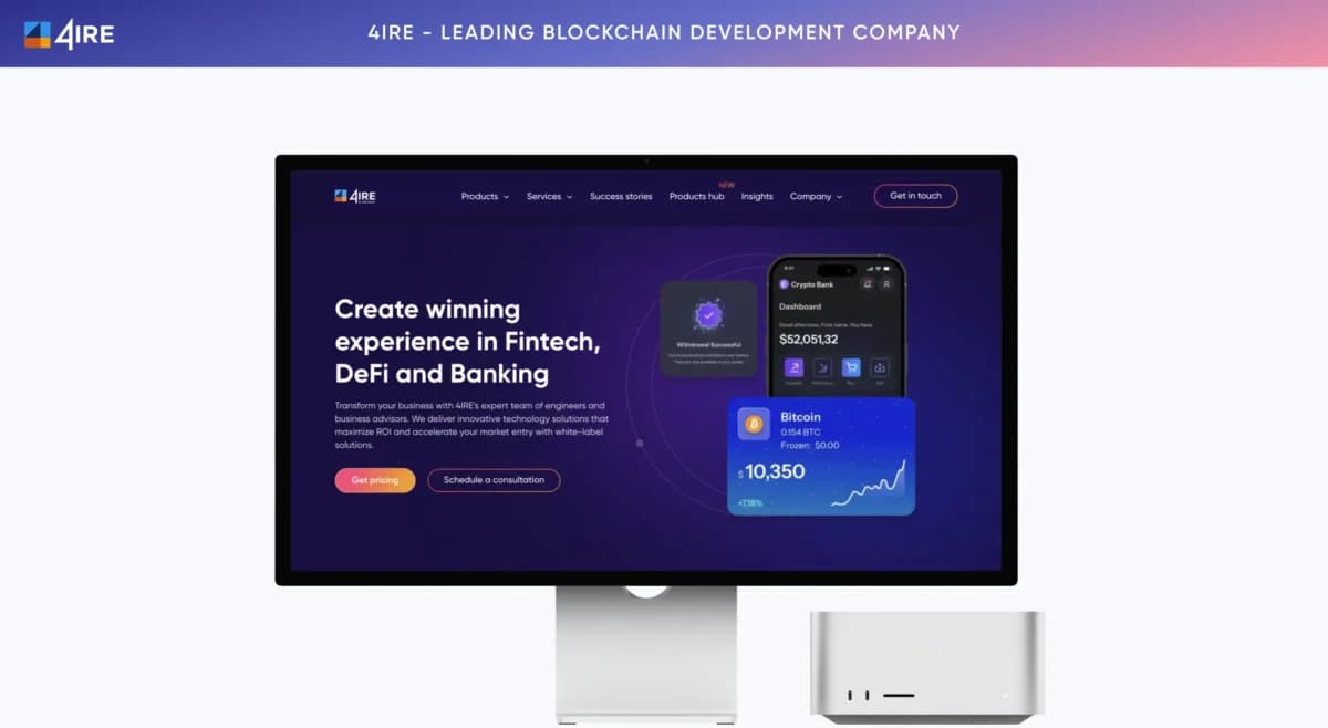 Leading blockchain app development company with enterprise experience.