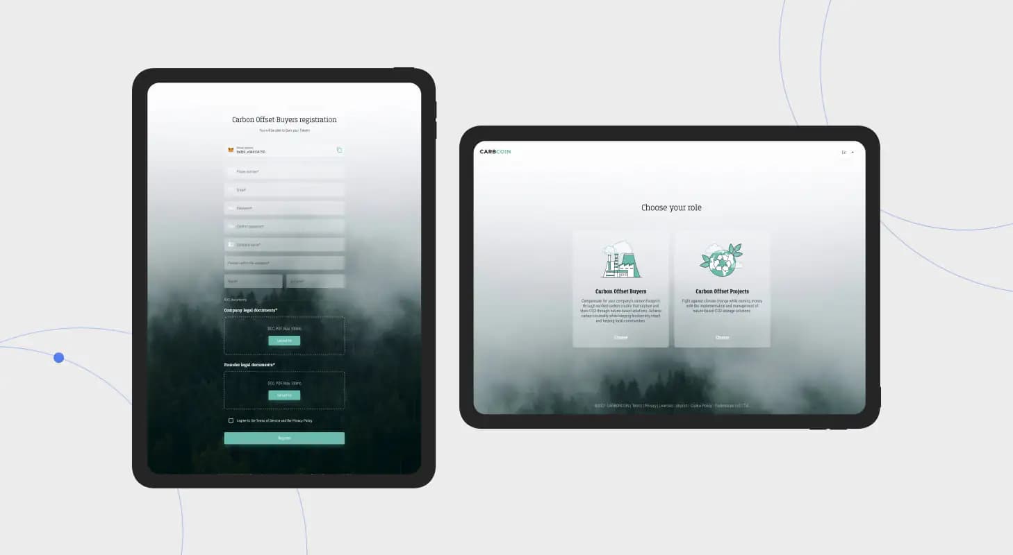 Carbcoin screen