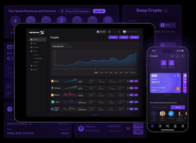 NeobankX by 4IRE is an all-in-one crypto-fiat platform offering modular software to launch branded digital wallets quickly, bypassing years of development for fast, flexible deployment.