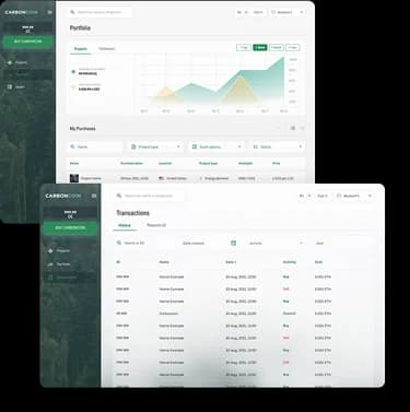 Carbon Trading Platform interface