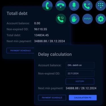 Debt Collection Platform interface