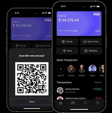 Fiat Wallet interface