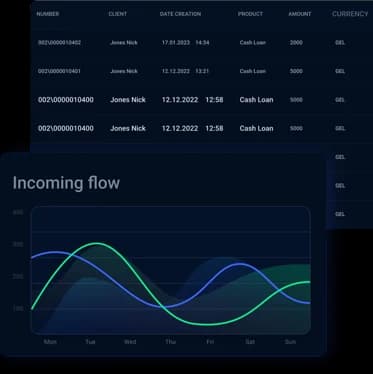 Loan Origination Software interface